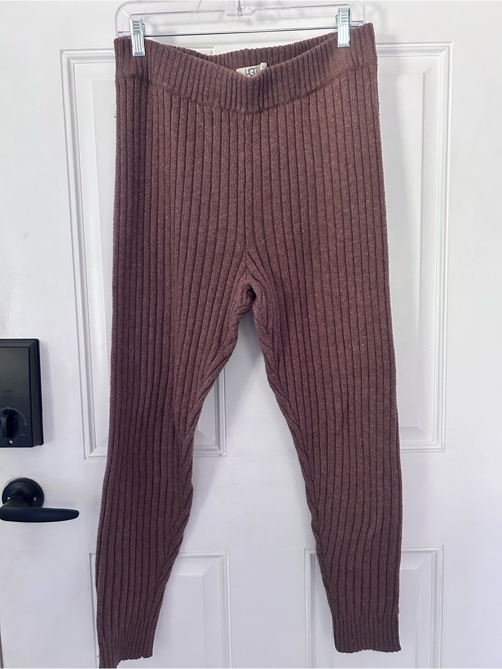 UGG Ribbed Knit Leggings in Mauve